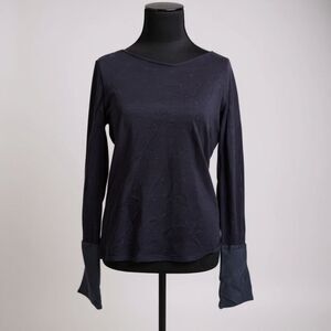 Jarbo Women's Marino Wool Long Sleeve Shirt | Casual Luxury | Size L